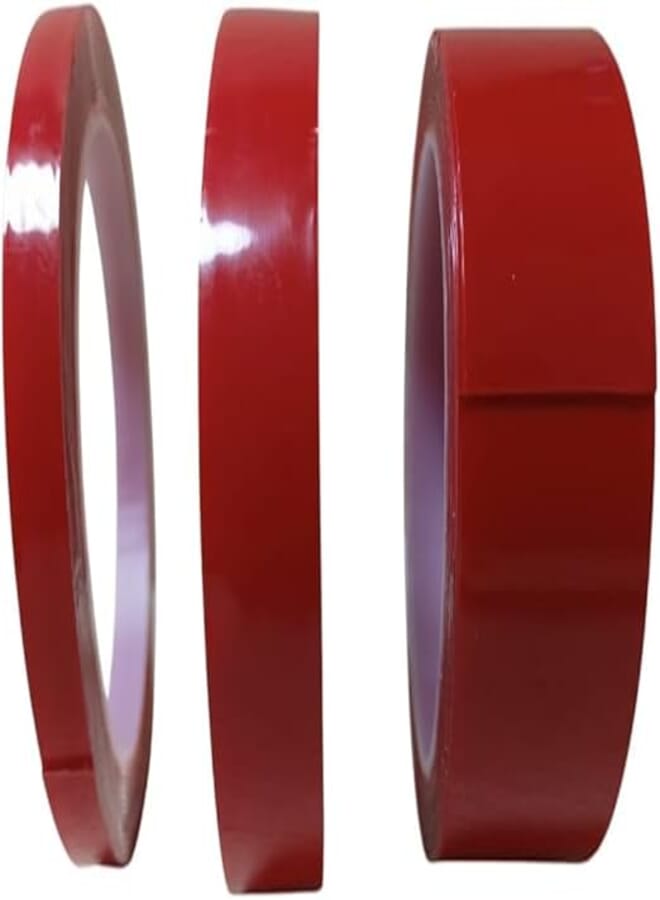 Double-Sided Transparent Silicone Tape, Strong Adhesive Tape, Multi-Width Pack 1cm/2cm/3cm, Clear